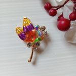 سنجاق سینه گل رنگین کمانی